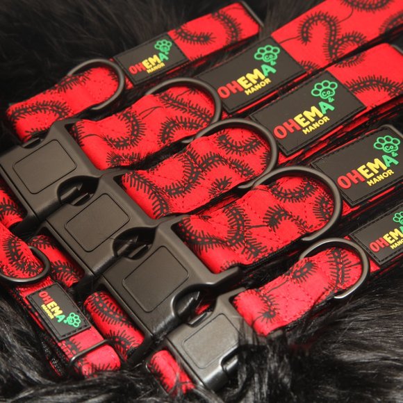 Onyx (African Print) Dog Collars - Picture 3 of 5